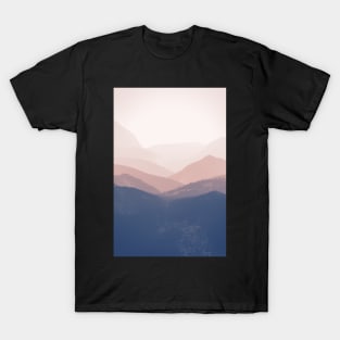 Mist Mountains Landscape T-Shirt